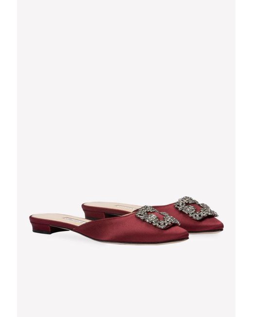 manolo blahnik hangisi flat mule