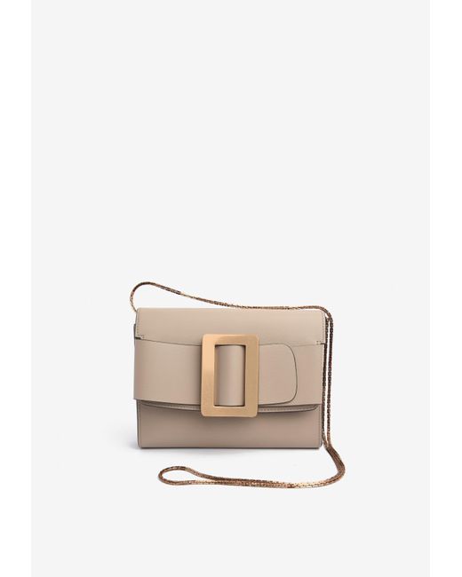 Boyy Natural Buckle Travel Case Crossbody Bag In Calf Leather