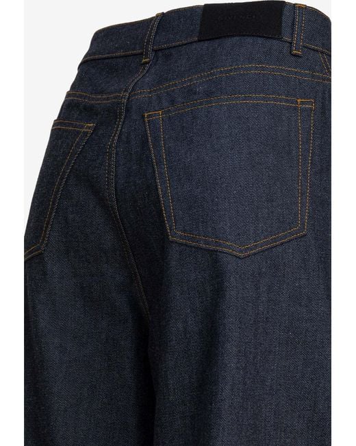 Givenchy Blue Raw Cocoon Jeans