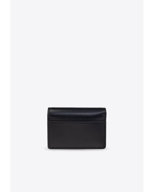 Versace White Logo Tag Bi-Fold Wallet