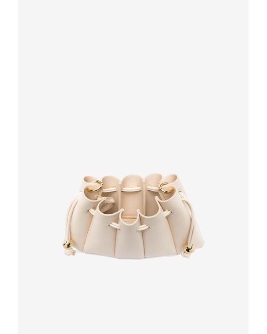 THEMOIRÈ Natural Dafne Bucket Bag With Pouch