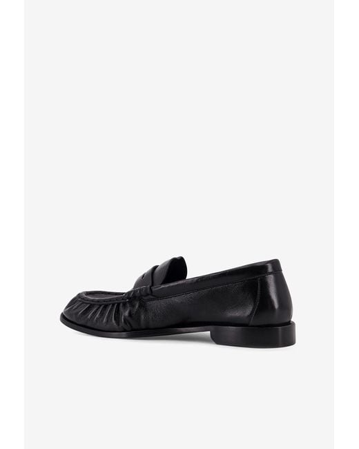 Saint Laurent Black Le Loafer Leather Penny Loafers for men