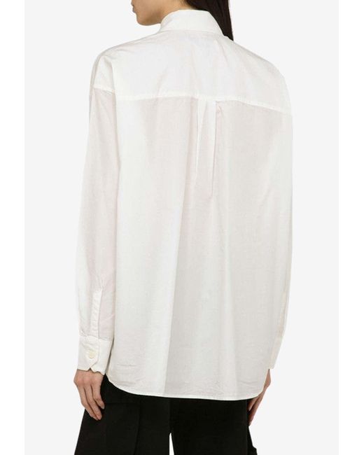 Our Legacy White Relaxed-Fit Long-Sleeved Shirt