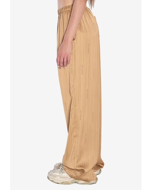 Balenciaga Natural Satin Trousers