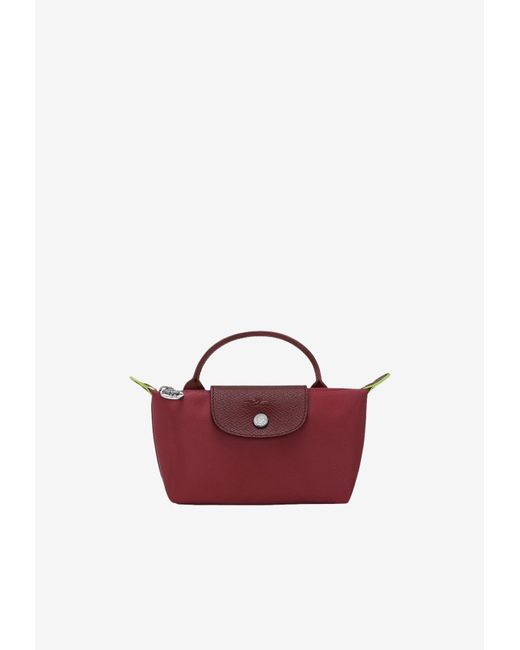 Longchamp Pink Le Pliage Top Handle Bag