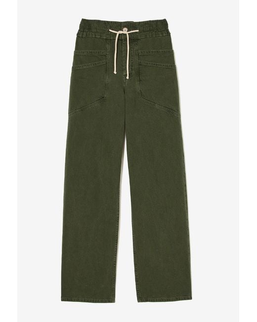 Ba&sh Green Fima Drawstring Pants