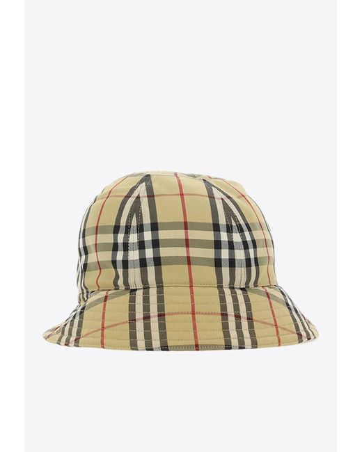 Burberry Natural Vintage Check Bucket Hat