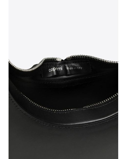 Coperni Black Swipe Oval-Shaped Hobo Bag