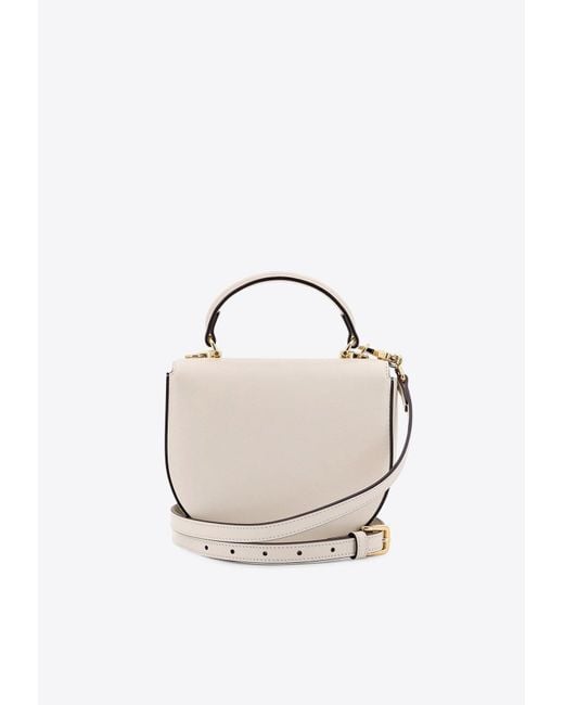 Gucci White Mini Horsebit 1955 Top Handle Bag