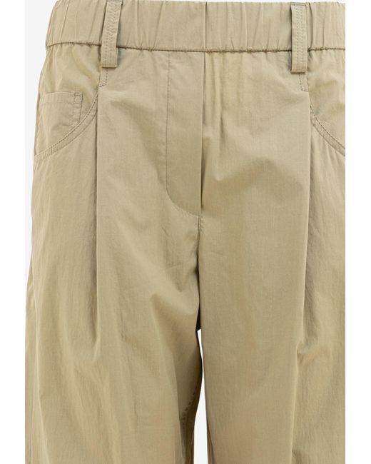 Brunello Cucinelli Natural Poplin Chino Pants