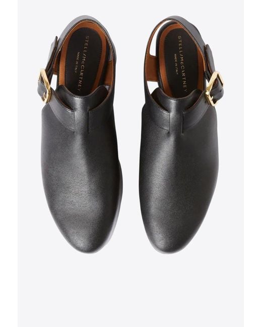 Stella McCartney Black Elyse 90 T-Bar Platform Pumps