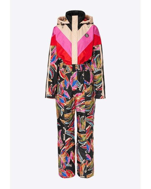 Farm Rio Red Artsy Banana Ski Jumpsuit