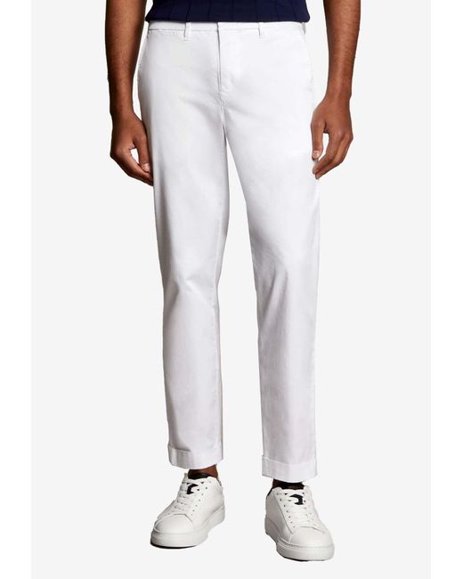 FAY ARCHIVE White Capri Slim Pants for men