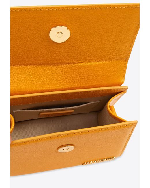 Jacquemus Orange Le Chiquito Moyen Top Handle Bag