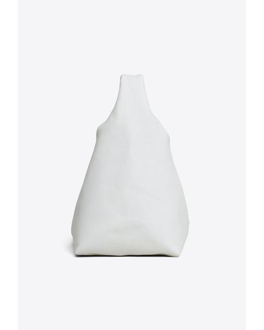 Marc Jacobs White The Xl Sack Leather Shoulder Bag