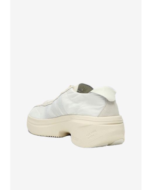 Adidas White Y-3 Subaya Low-Top Running Sneakers for men