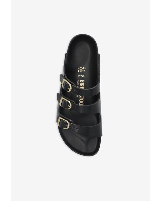 Birkenstock Black Florida Fresh Triple-Strap Slides