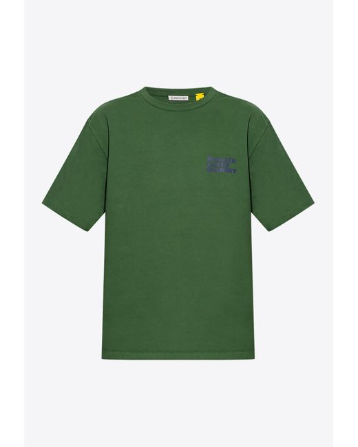Moncler Green X Salehe Bembury Crewneck T-Shirt for men