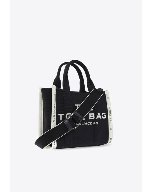 Marc Jacobs Black The Small Logo Jacquard Tote Bag