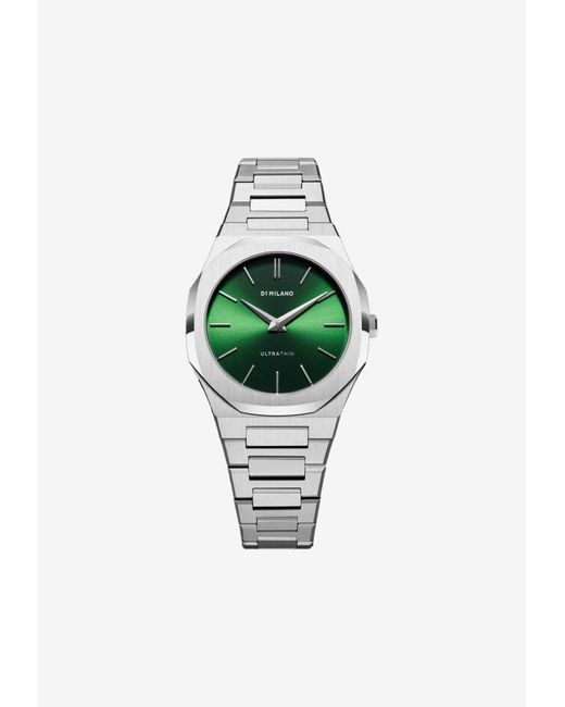D1 Milano Green Ultra Thin Bracelet 34 Mm Watch for men