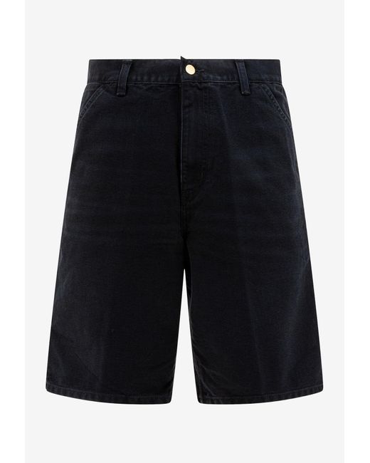 Carhartt Black Single-Knee Bermuda Shorts for men