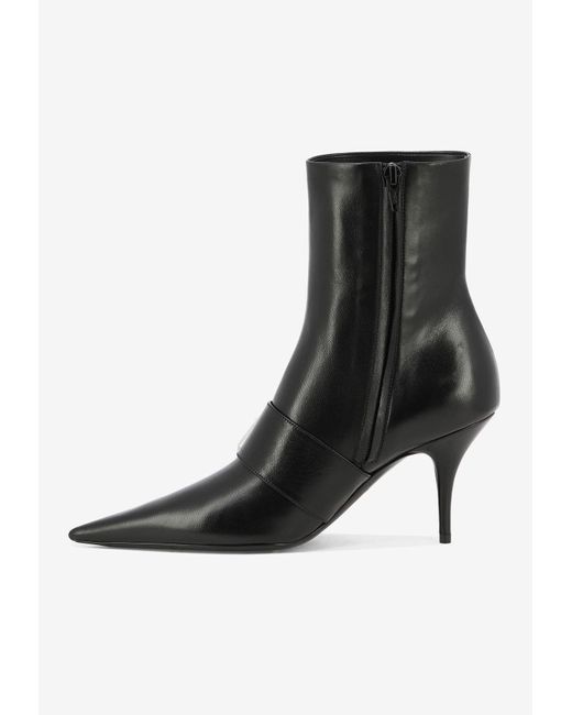 Balenciaga Black Knife 80 Pointed Ankle Boots