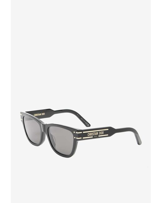Dior White Signature Square Sunglasses