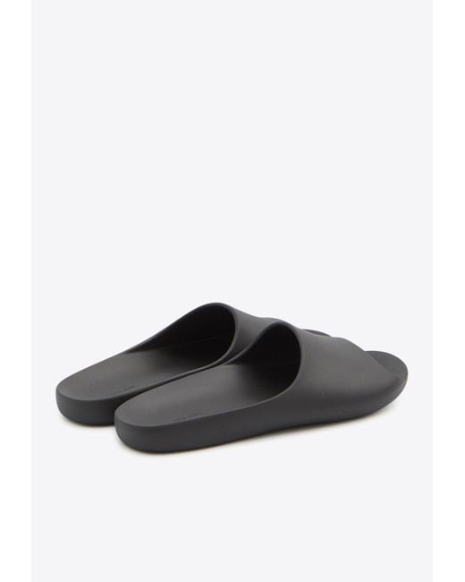 The Row White Ama Flat Slides