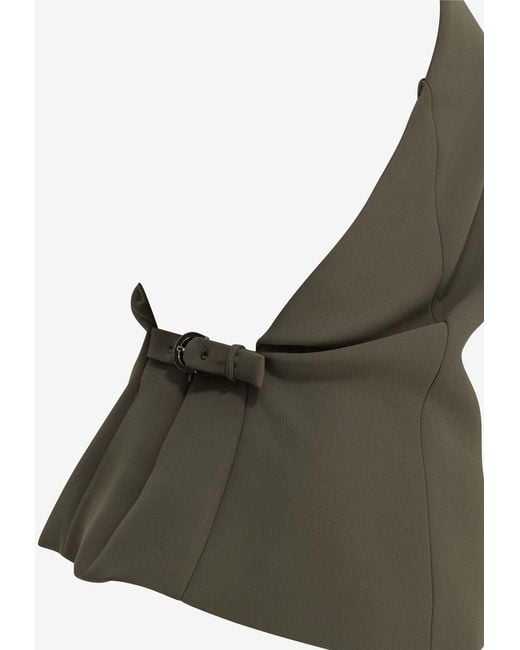 Khaite Green Rone Halter Top