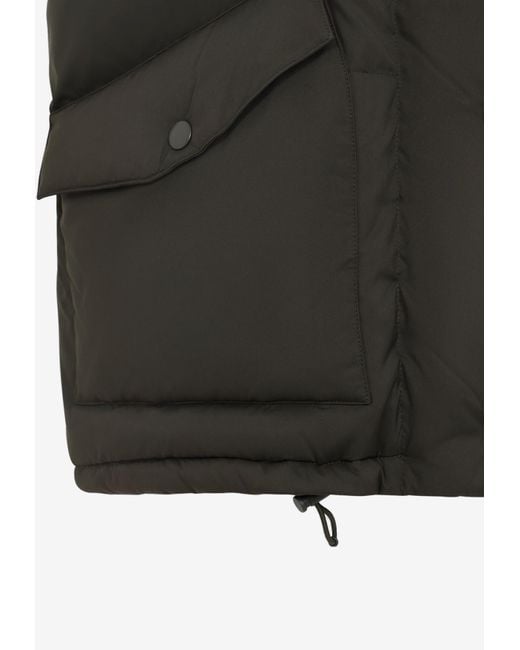 Miu Miu Black Logo-Patch Buttoned Vest