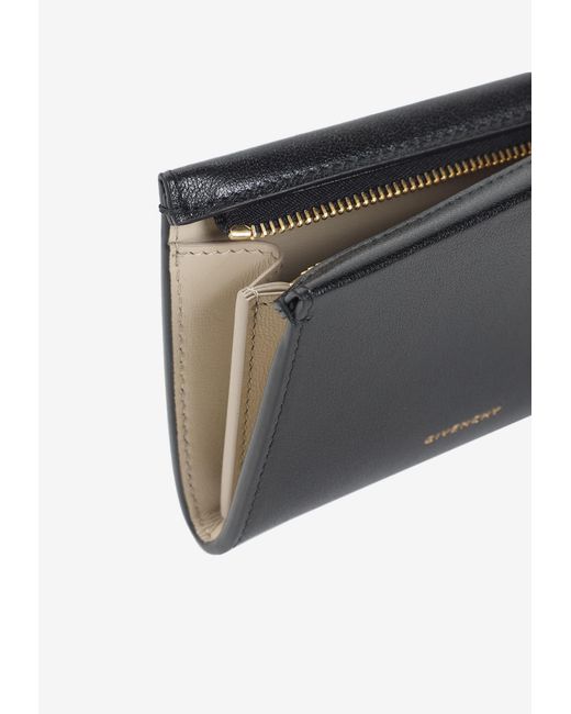 Givenchy White Zipped Leather Wallet