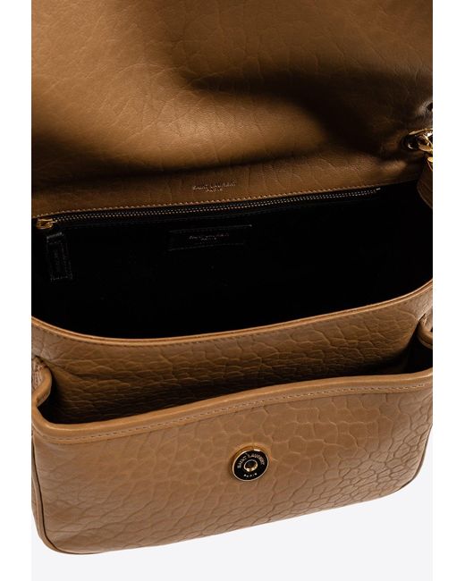 Saint Laurent White Medium Niki Grained Leather Shoulder Bag