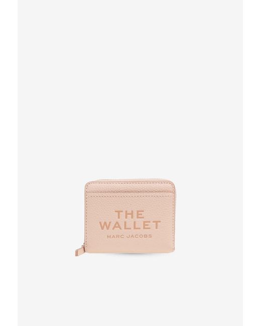 Marc Jacobs White Mini Leather Compact Wallet