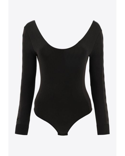 Golden Goose Deluxe Brand Black Low-Back Bodysuit