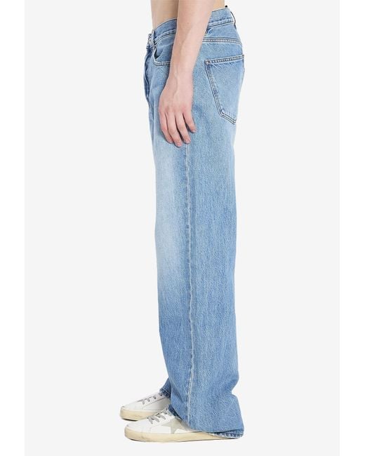 Jacquemus Blue De-Nimes Faded Straight Jeans for men