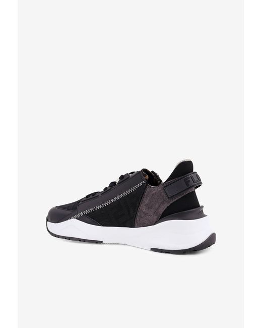 Fendi Black Flow Slip-On Sneakers for men