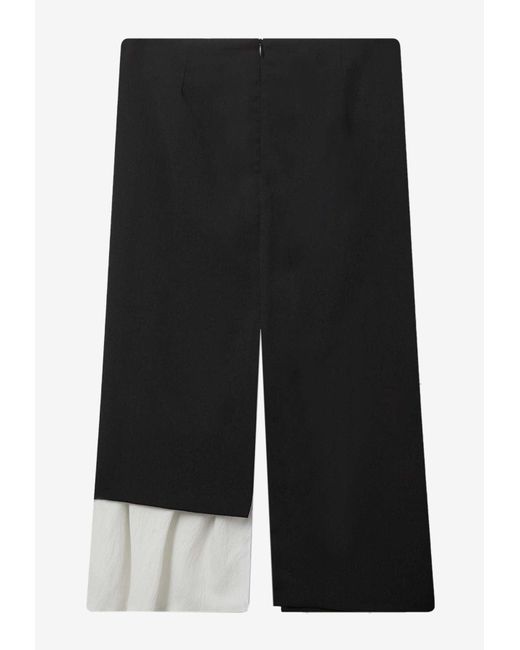 THE GARMENT Black Treviso Layered Midi Skirt