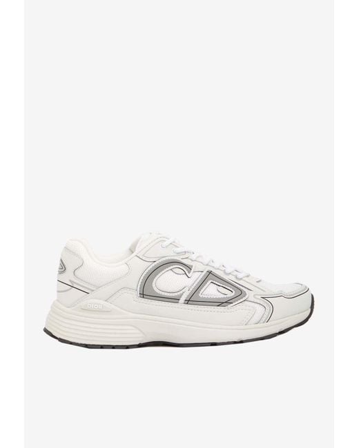 Dior White B30 Low-top Sneakers for men