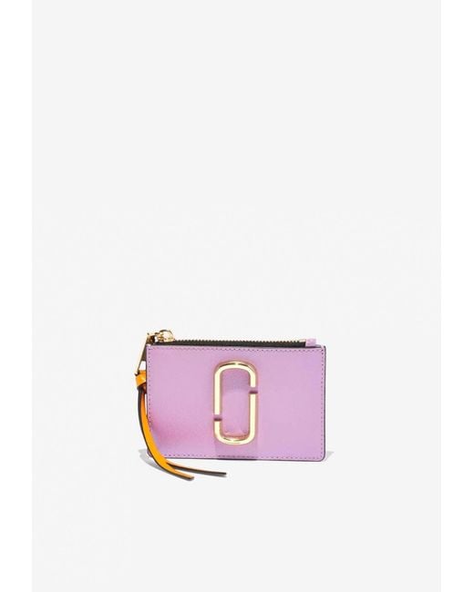Marc Jacobs The Snapshot Zipped Wallet in Pink | Lyst UK