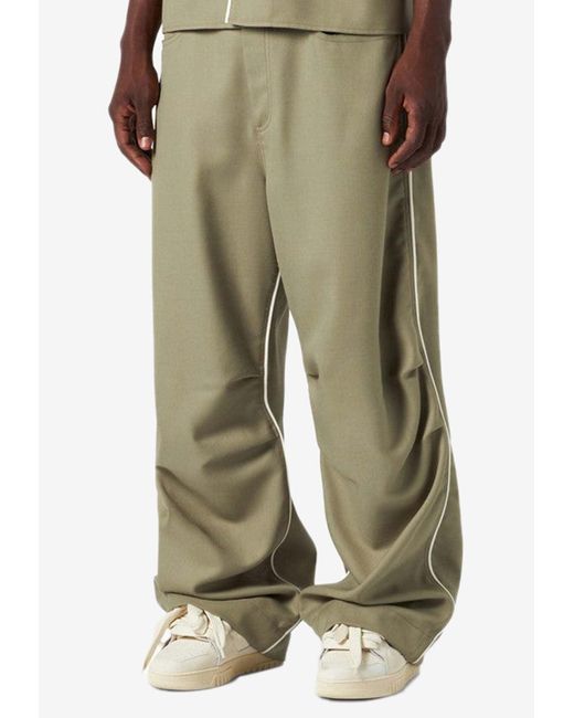 1989 STUDIO Natural Side Piping Casual Pants for men