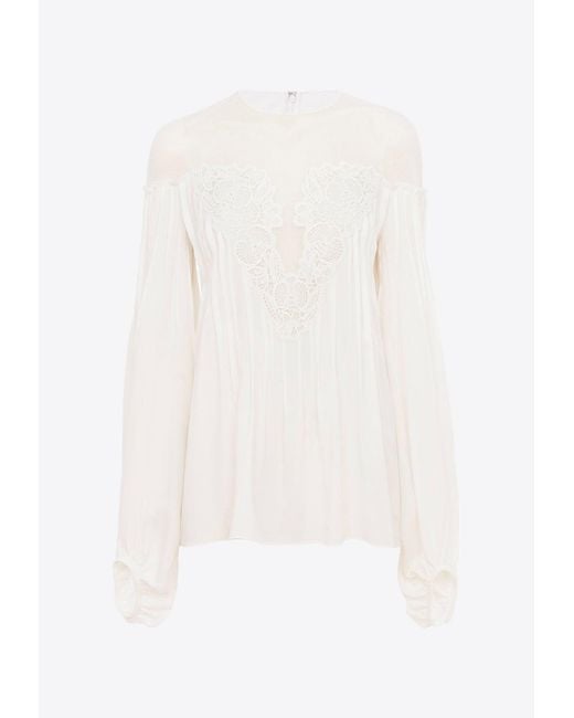 Chloé White Blouse