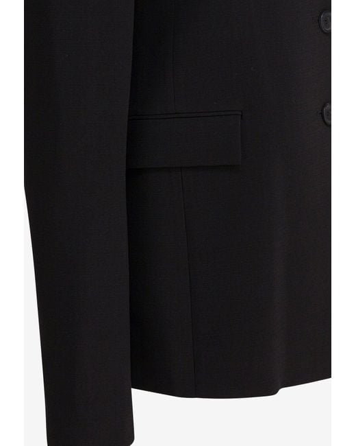Khaite Black Jameson Buttoned Blazer