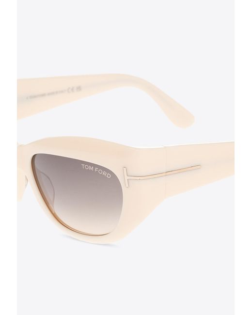 Tom Ford Natural Brianna Cat-Eye Sunglasses