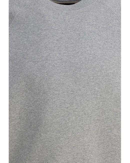 Stussy Gray Basic Crewneck Sweatshirt for men