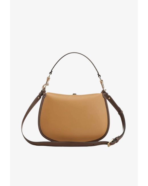 Etro White Medium Pony Leather Shoulder Bag