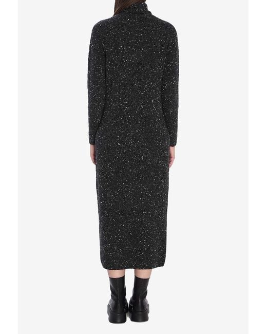 The Row Black Melani Cashmere Maxi Dress