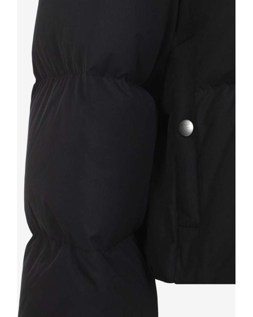 Moncler Black Cyclopic Oversized Cropped Down Jacket