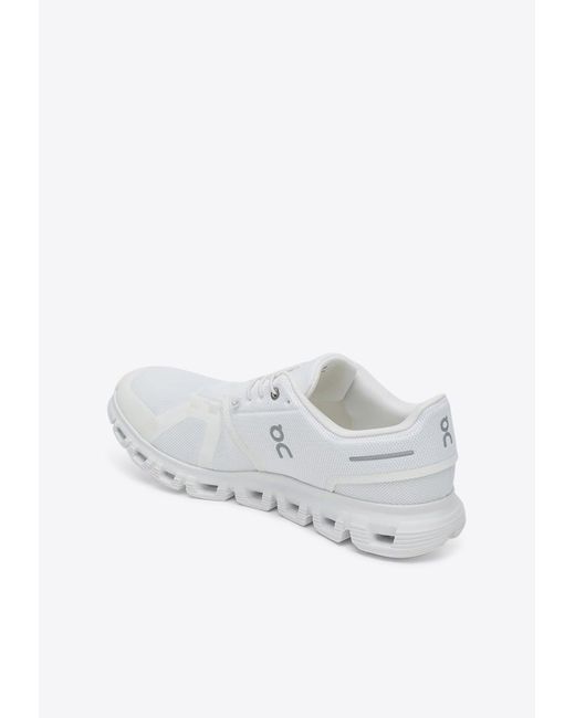 On Shoes White Cloud 6 Low-Top Sneakers for men