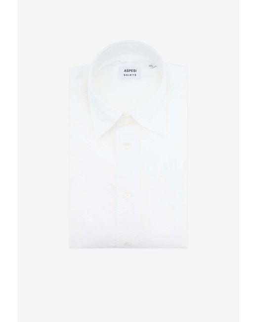 Aspesi White Fred Buttoned Shirt for men