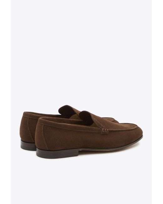 Church's Brown Margate Suede Loafers for men